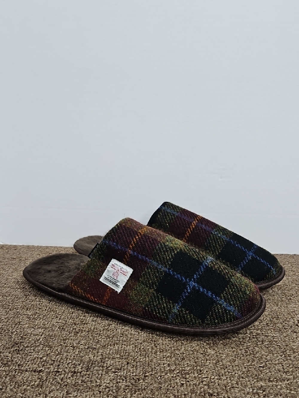 Glen Appin of Scotland Harris Tweed 100% Wool Multicolored Tartan Plaid 47 Sz 12